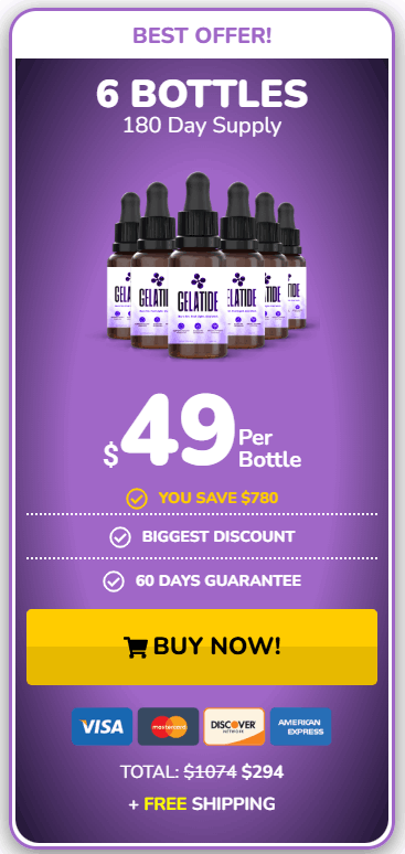 Gelatide 6 bottles